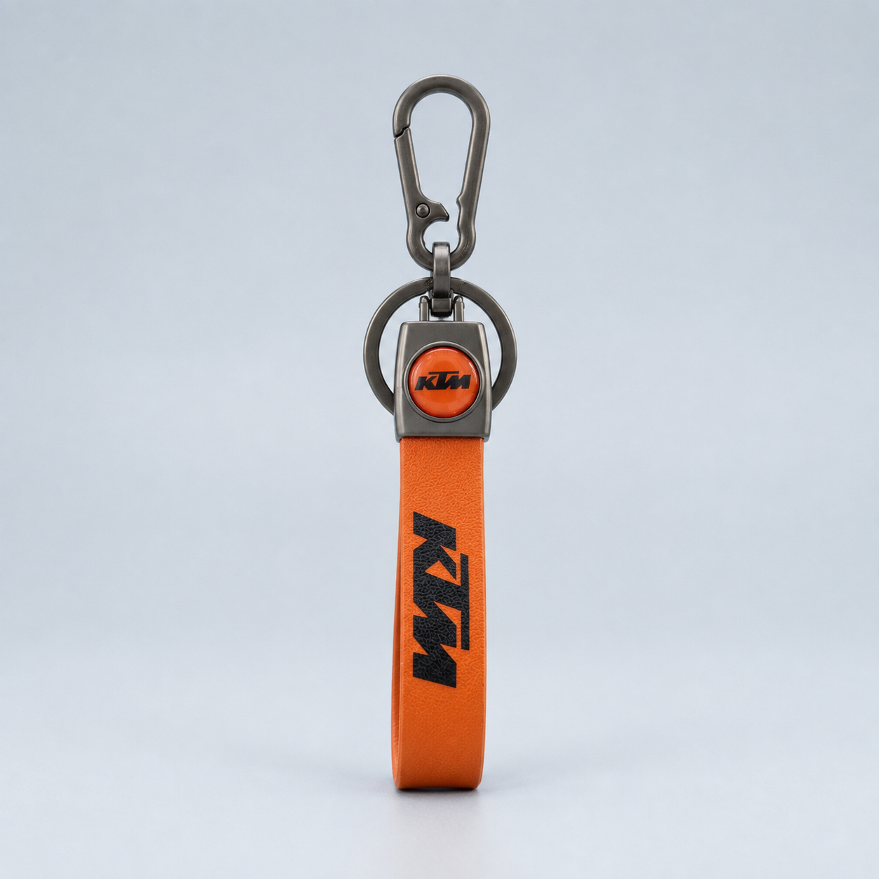 KTM Leather Keychain – Premium Leather Keyring for Bike Enthusiasts
