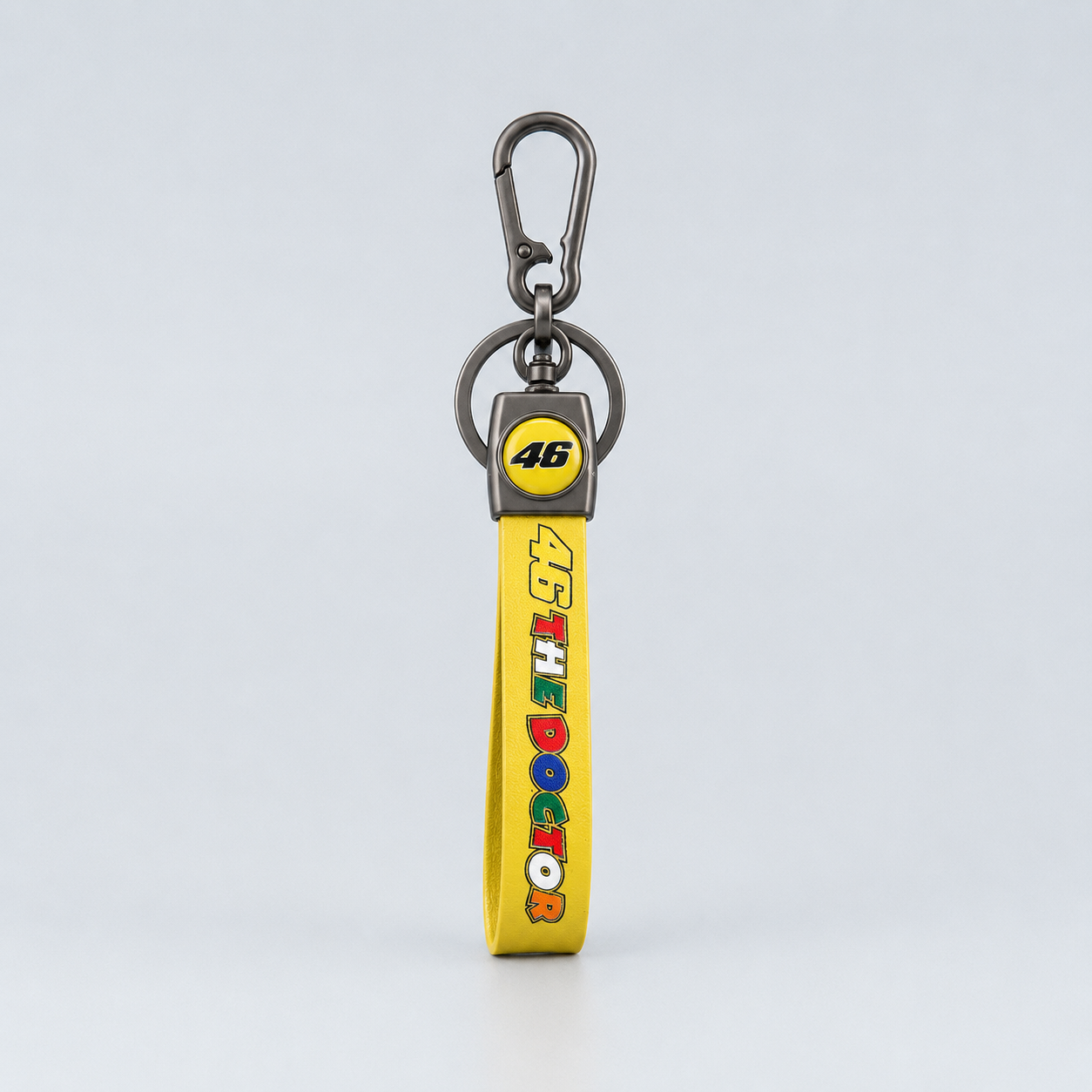 46 Racing Leather Keychain – MotoGP Inspired Keyring for Bike Fans