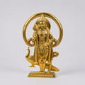 Lord Murugan Gold Finish Idol with Peacock – Pooja & Home Decor Statue