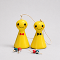 Wooden Musical Bell Toy for Kids | Handmade Ringing Bell Duo with Wooden Beads | Traditional Toy
