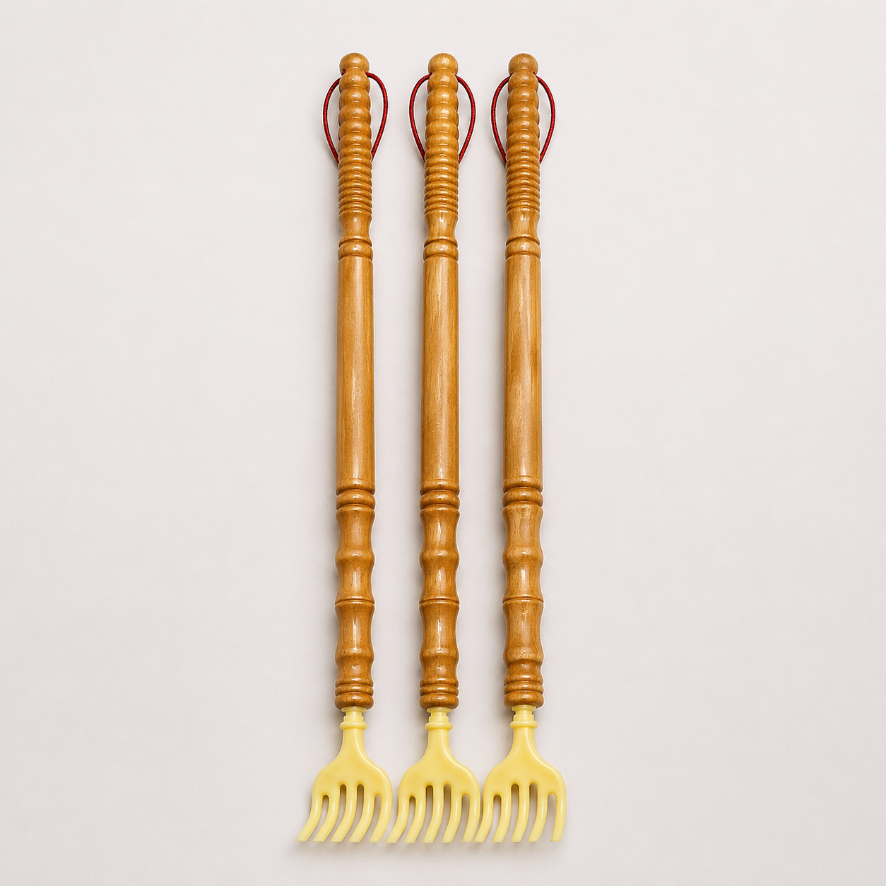 Wooden Back Scratcher with Massage Claw | Long Handle Traditional Back Scratcher
