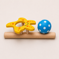 Wooden Star Rocker Balance Toy for Toddlers | Montessori-Inspired Wooden Learning Toy with Ball