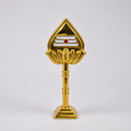 Lord Murugan Vel (Sacred Spear) Stand – Brass Finish Pooja & Car Dashboard Decor