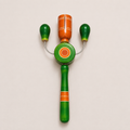 Wooden Ball Rattle for Babies | Traditional Handmade Wooden Toy Rattle | Multicolor Variants