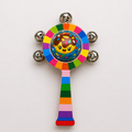 Wheel Bell Rattle for Babies | Colorful Character Ball Rattle Toy with Jingle Bells