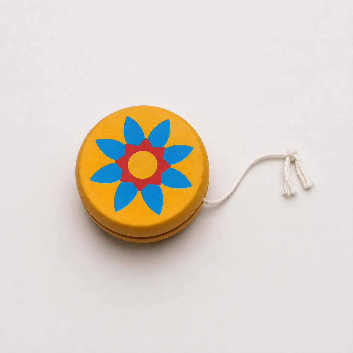Wooden Yo-Yo Toy for Kids | Handmade Classic Wooden Yoyo with Cotton String | Traditional Design