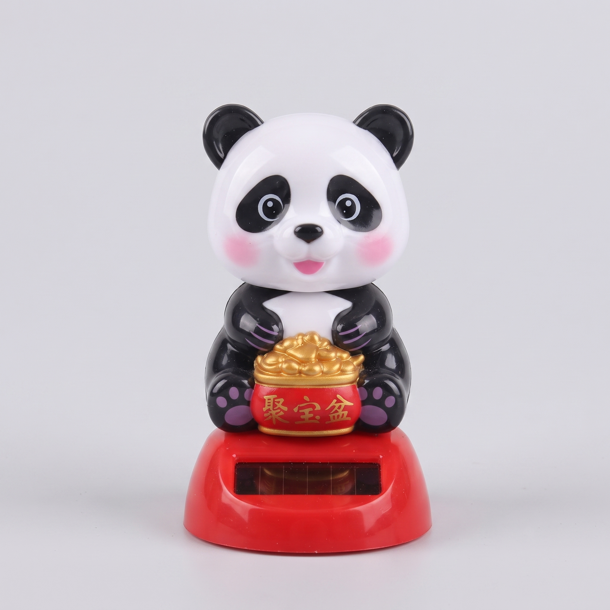 Solar Powered Dancing Bobble Head Toy – Cute Car Dashboard & Desk Figure