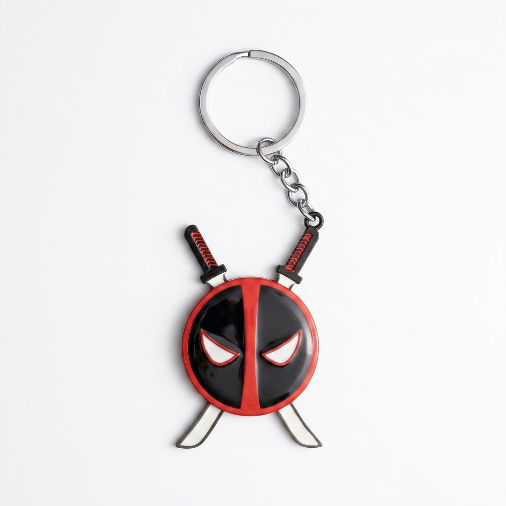 Deadpool Spinner Keychain – Fidget Spinner Keyring for Comic Fans